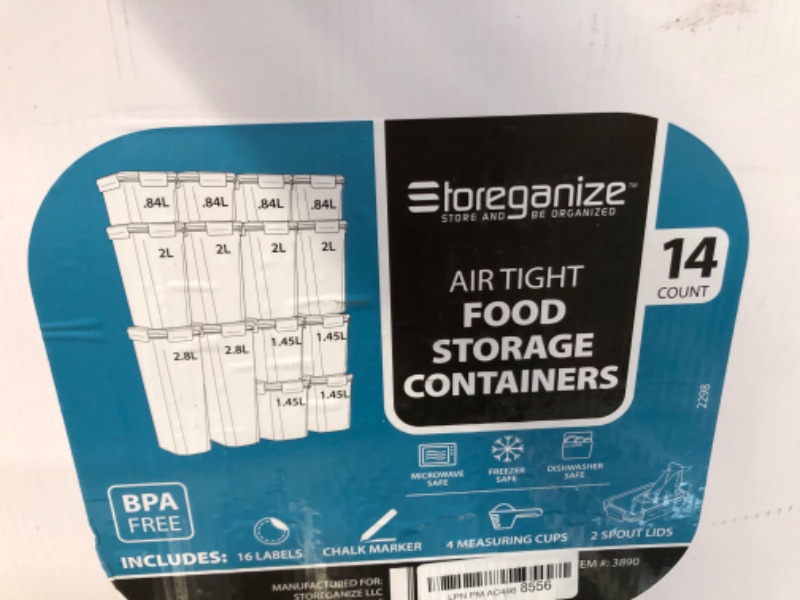 Photo 4 of [USED] STOREGANIZE 14pc Airtight Food Storage Containers With Lids, 