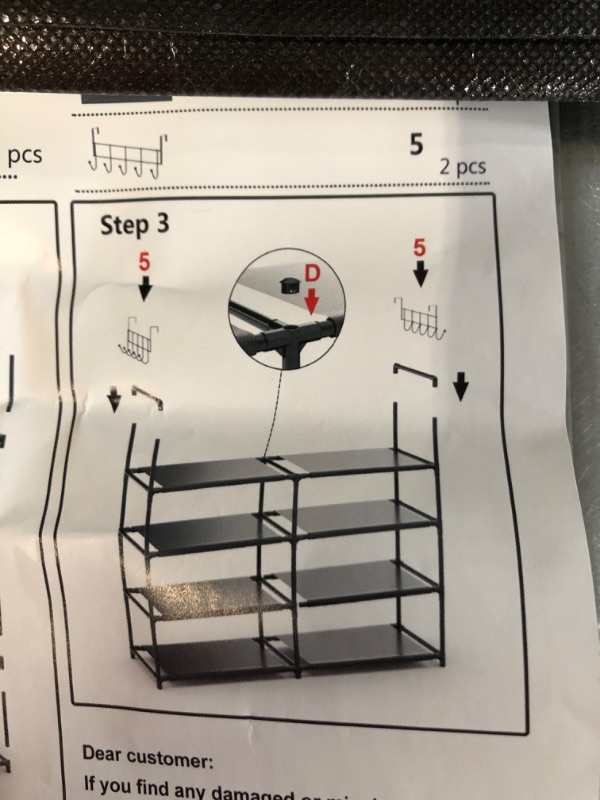 Photo 4 of [USED] Elechotfly Shoe Rack, 16-20 Pairs Shoe Storage Organizer, 4 Tiers 