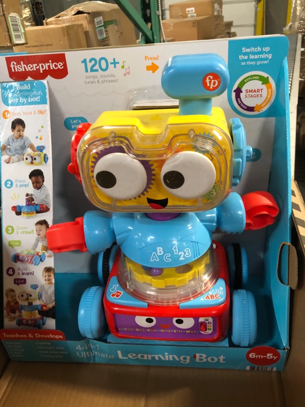 Photo 2 of Fisher-Price 4-in-1 Robot Toy, Baby Toddler and Preschool Toy with Lights Music and Smart Stages Educational Content?