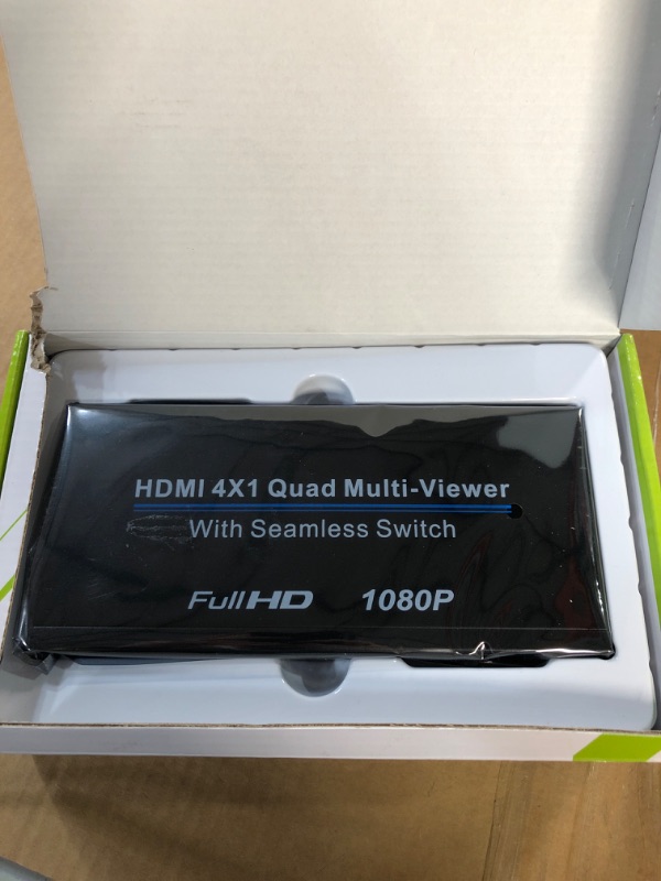 Photo 3 of HDMI Multi-Viewer Switch 4x1, HDMI Quad Seamless Switcher 4 in 1 Out Support 1080P@60Hz & 5 Display Mode, Split Screen for TV/PC/STB/DVD with IR Remote