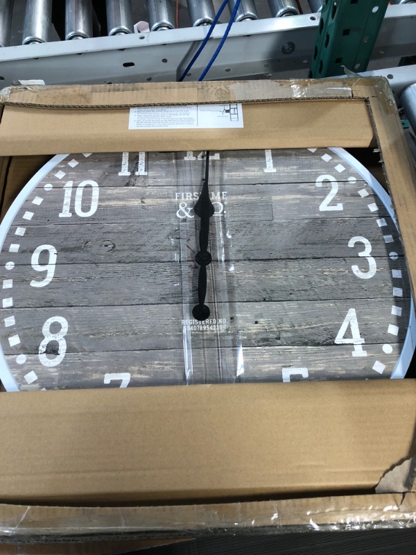 Photo 2 of *MINOR DAMAGE* FirsTime & Co. 20" Arlo Gray Wall Clock, Light