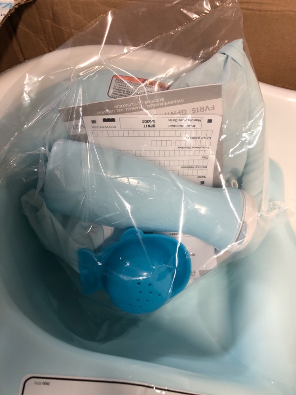Photo 1 of *NEW* Fisher-Price 4-In-1 Sling 'N Seat Bath Tub, Pacific Pebble, Baby To Toddler Convertible Tub With Seat And Toys
