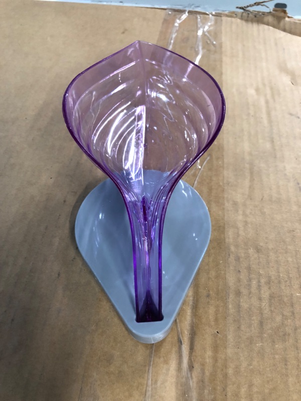 Photo 1 of *NEW*SEE NOTES*  Soap Holder Storage Rack Cleaning Suction Cup Rack Leaf Small Box (Color : Fuchsia) ( PLASTIC ) 