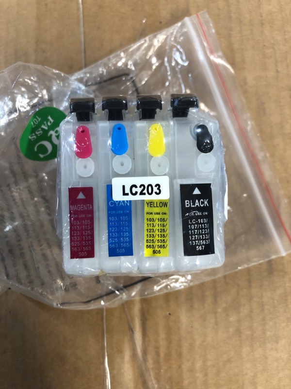 Photo 1 of 4X LC103XL Refillable Ink Cartridges Compatible for Brother  4Pack Refillable Empty Cartridges