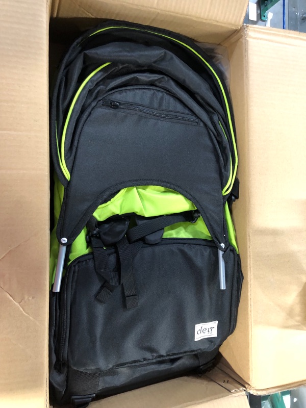 Photo 2 of ClevrPlus Deluxe Outdoor Child Backpack, Green