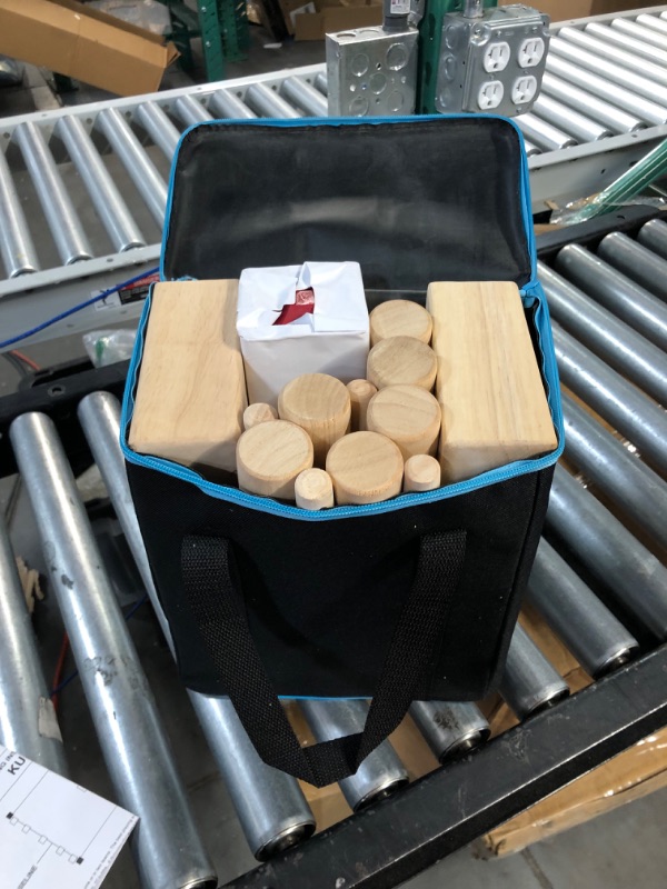 Photo 2 of Juegoal Kubb Game Set with Carrying Bag