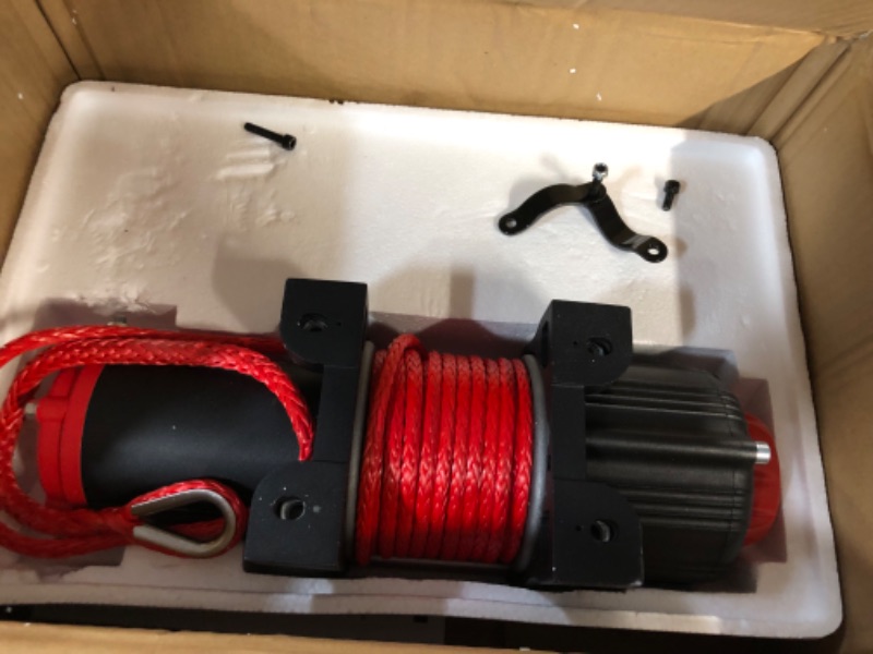 Photo 2 of X-BULL 4500 lbs Winch 12V Electric Winch Kits with Fairlead, ATV/UTV Winch with Waterproof Synthetic Rope Winch 