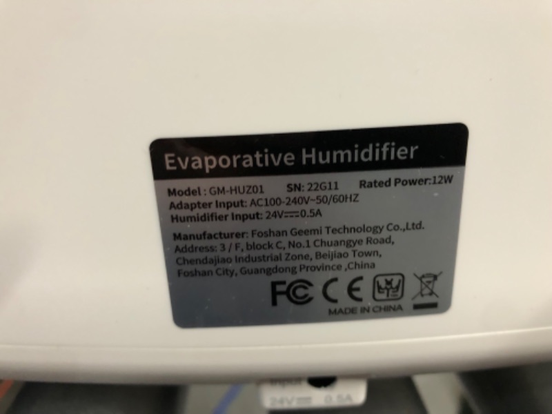 Photo 2 of **SEE NOTES**
Westinghouse Humidifier and Air Purifier all in one combo with Smart Humidity Sensor Control for Bedrooms with Essential Oil Diffuser and Remote, Grey