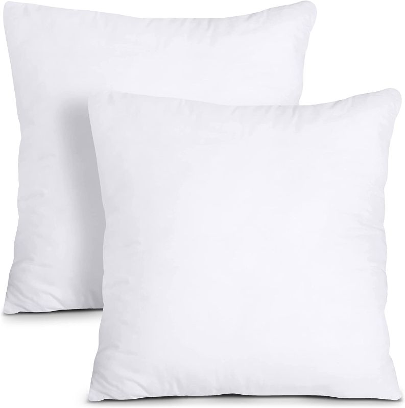 Photo 1 of **SEE NOTES**
Utopia Bedding Throw Pillows Insert (Pack of 2, White) - 18 x 18 Inches Bed and Couch Pillows - Indoor Decorative Pillows