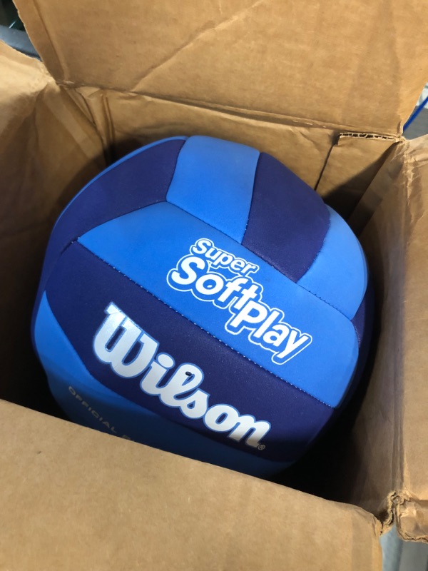 Photo 2 of **SEE NOTES**
WILSON Outdoor Recreational Volleyball - Official Size Super Soft Play Volleyball Royal/Navy