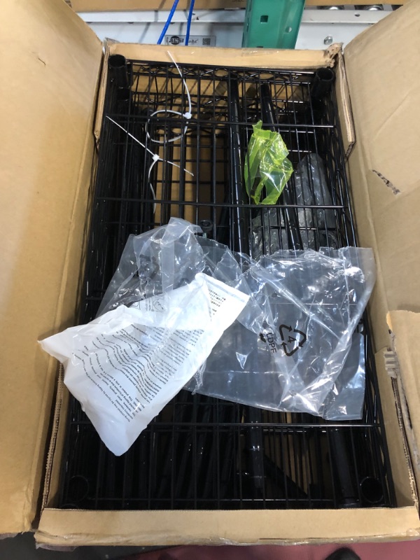 Photo 1 of 5 Tier Storage Racks and Shelving Heavy Steel Material Pantry Shelves- BLACK