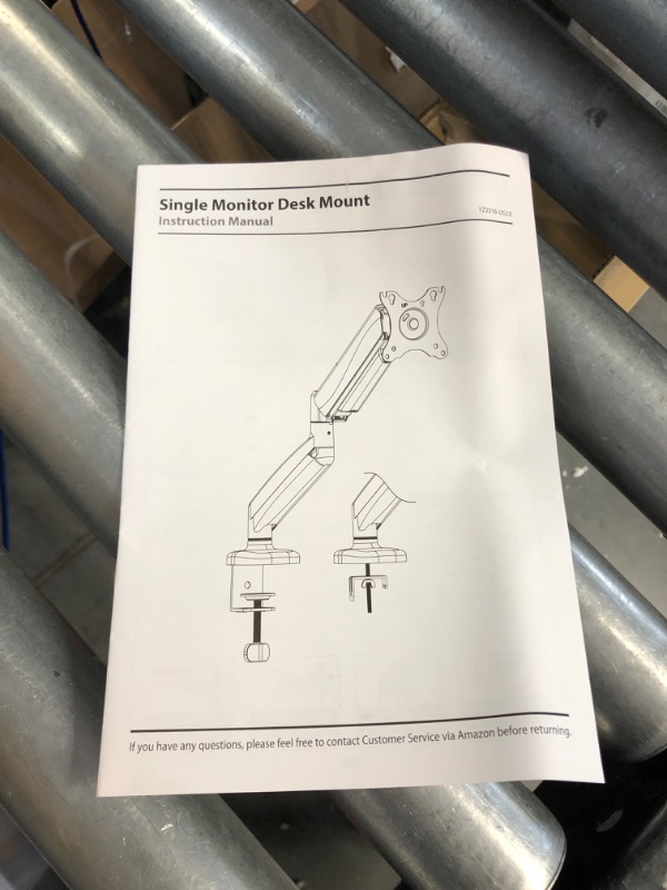 Photo 2 of MOUNTUP Single Monitor Desk Mount, Adjustable Gas Spring Monitor Arm  Black