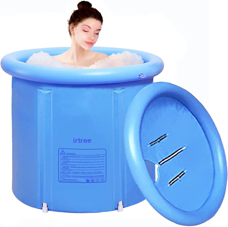 Photo 1 of *STOCK PHOTO REFERENCE ONLY* Inflatable Portable Bathtub BLUE 31"X28"