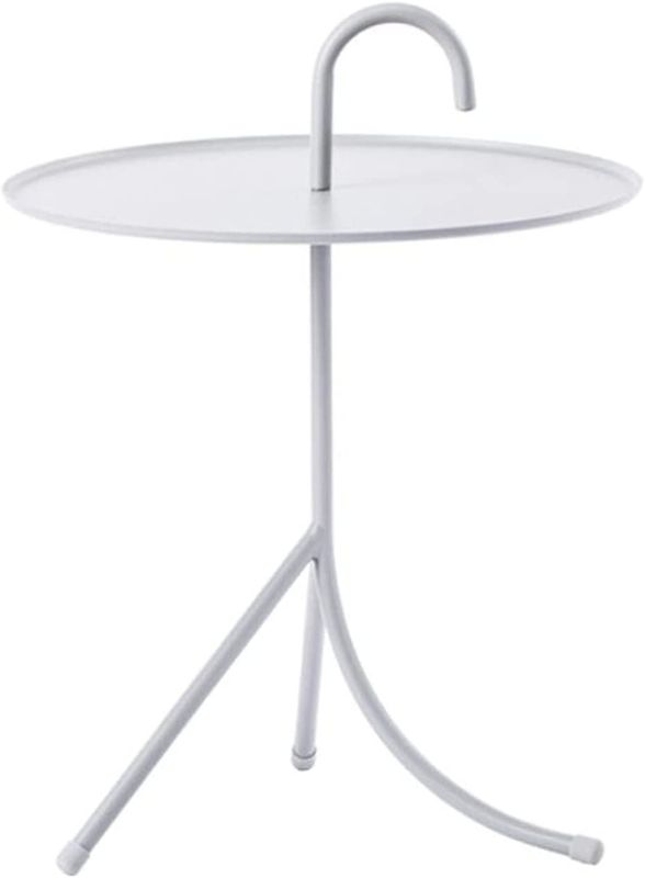 Photo 1 of *STOCK PHOTO REFERENCE ONLY** Patio metal side folding table with handle GRAY