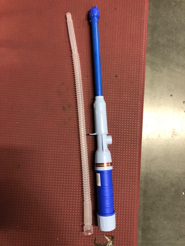 Photo 1 of Electric Liquid Transfer Siphon Pump for Diesel, Fuel, Oil, Water and More, Battery Operated Powered Blue