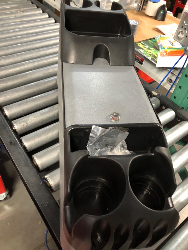 Photo 1 of Moblorg Center Console for Minivans, SUVs, Middle Van Console, Extra Cup Holders, Large Storage, Made in USA (Gray) Gray Extra Cup Holders