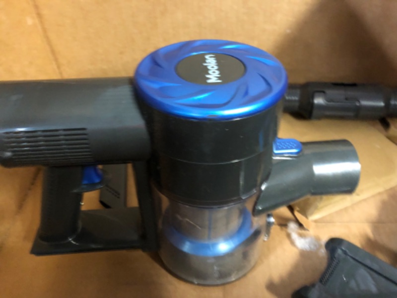 Photo 5 of Moolan Cordless Vacuum Cleaner, Black and Blue