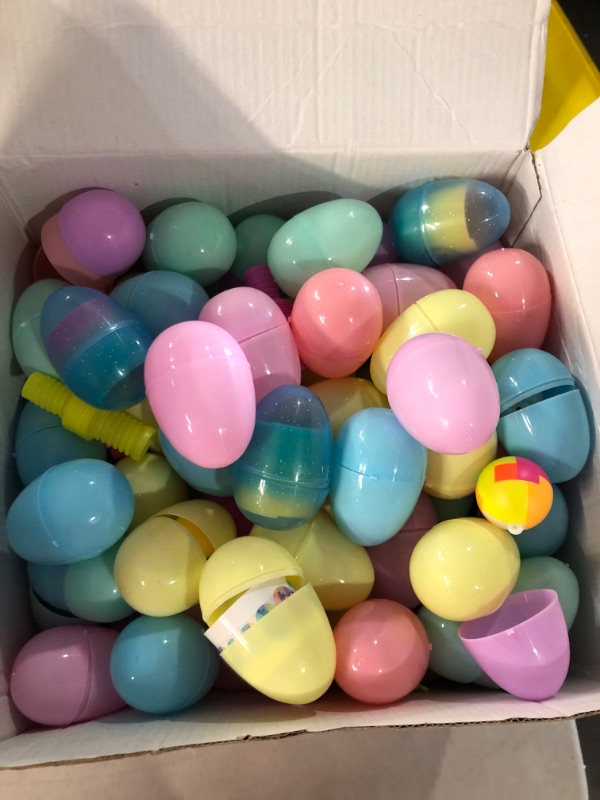 Photo 2 of 160 PCS Prefilled Easter Eggs with Toys