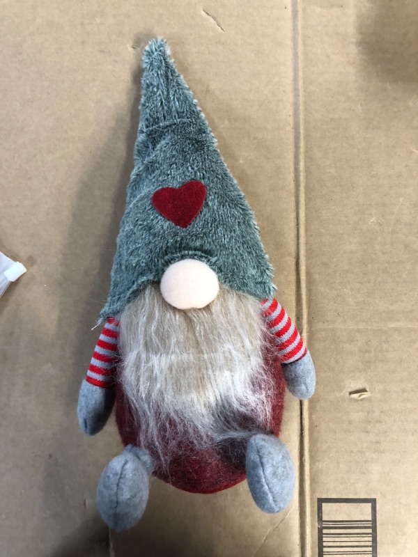 Photo 2 of [New] Valentine Gnomes, Valentines Decoration, Valentines Gift Scandinavian Gnome Grey 