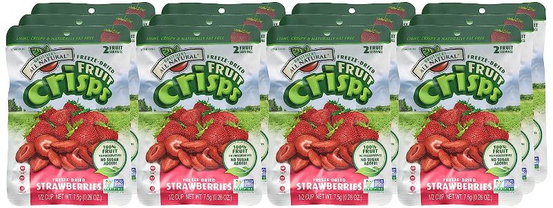 Photo 1 of [Factory Sealed] Brothers All Natural Fruit Crisp Strawberry 0.26 Ounce (Pack of 12)
