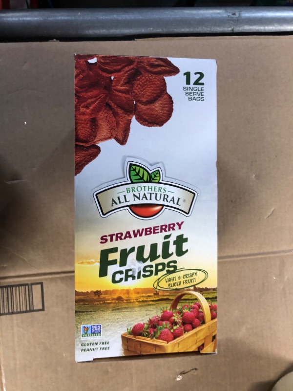 Photo 6 of [Factory Sealed] Brothers All Natural Fruit Crisp Strawberry 0.26 Ounce (Pack of 12)
