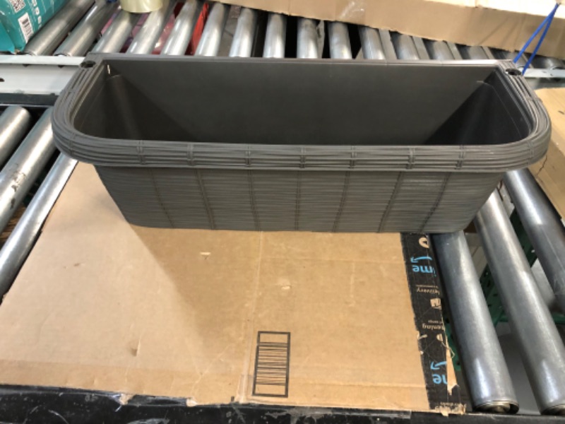 Photo 2 of [Used] 24" Adjustable Railing Planter, Black