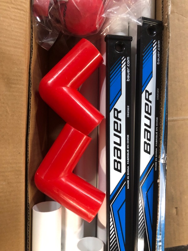 Photo 3 of [Brand New] Bauer Knee Hockey Tor Set - 30.5' x 23' Red