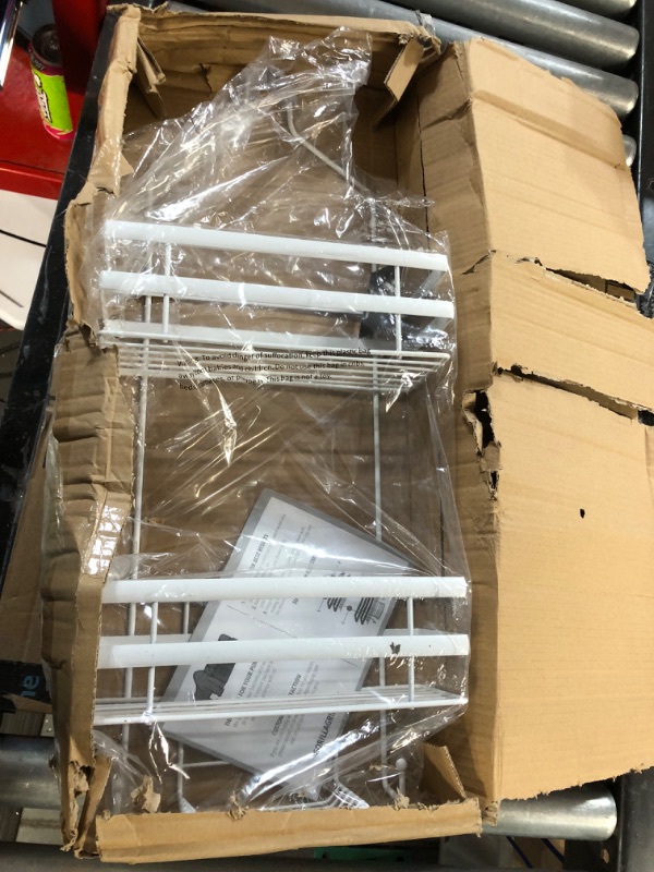 Photo 3 of [Brand New] Gorilla Grip Anti-Swing Oversized Shower Caddy, Rust Resistant Organizer, Holds 11 lbs, 3 Shelf, Large White