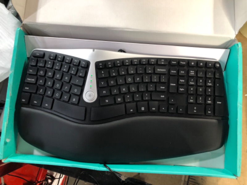 Photo 2 of [Brand New] Nulea Ergonomic Keyboard, Wired Split Keyboard with Pillowed Wrist w/ Palm Support, Featuring Dual USB 