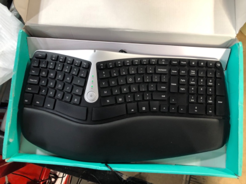 Photo 3 of [Brand New] Nulea Ergonomic Keyboard, Wired Split Keyboard with Pillowed Wrist w/ Palm Support, Featuring Dual USB 