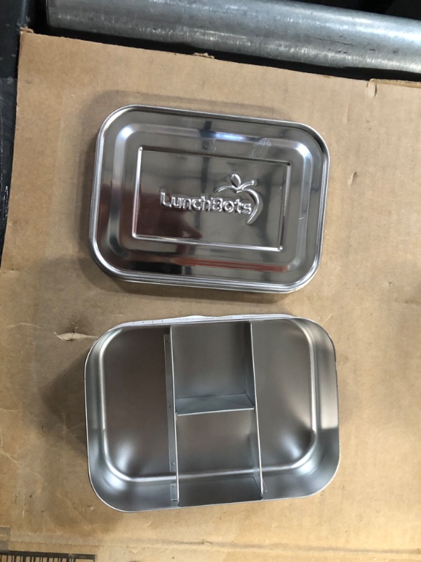 Photo 4 of [New] LunchBots Small Protein Packer Bento Box - Extra Small Divided Stainless Steel Snack Container - 4 Sections for 1-2oz 
