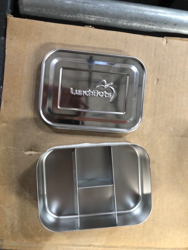 Photo 2 of [New] LunchBots Small Protein Packer Bento Box - Extra Small Divided Stainless Steel Snack Container - 4 Sections for 1-2oz 
