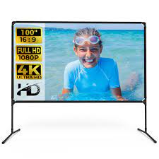 Photo 1 of Leabiolt portable projector screen 16:9 4K HD Screen