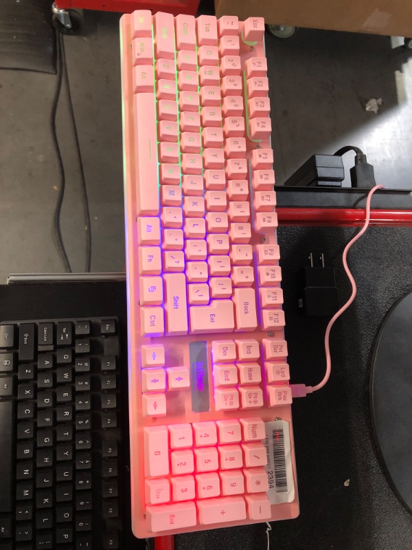 Photo 2 of RedThunder K10 Wireless Gaming Keyboard (Pink)