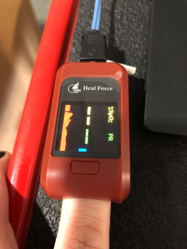 Photo 3 of **USED**POWERS ON** UNABLE TO TEST FUNCTION** HEAL FORCE Pediatric Pulse Oximeter Fingertip 