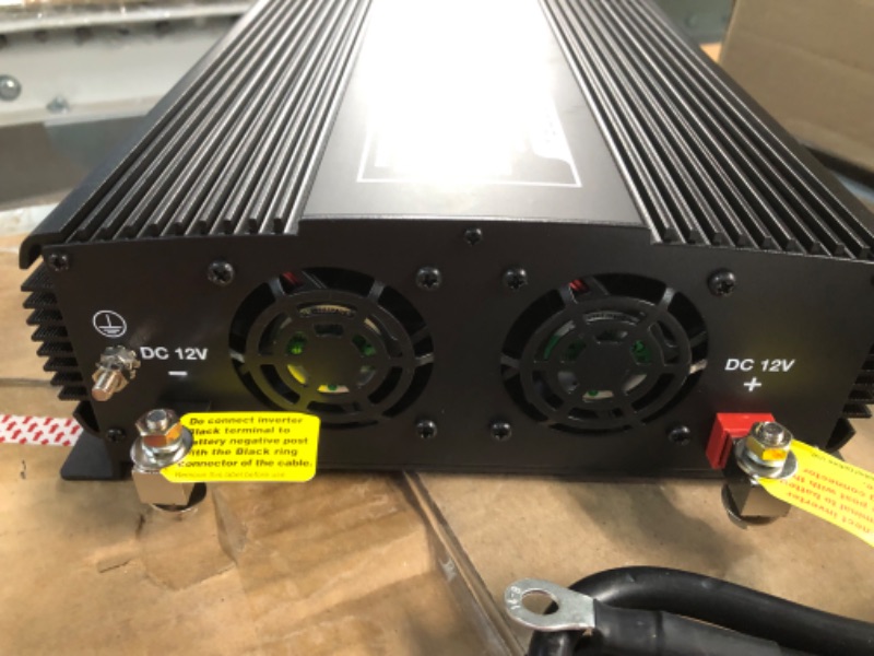 Photo 4 of POTEK 2000W Pure Sine Wave Inverter with Automatic Transfer Switch 12V DC to 120V AC and Bluetooth 2000W-PSW