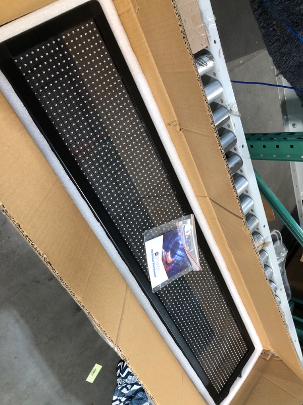 Photo 1 of MEETULED P10 Full Color LED Sign 39" x 8" Wifi Scrolling Text Message Board Advertising Display Board Programmable by PC U Disk for Business Advertising Board P10-Indoor(39 x 8 inch)