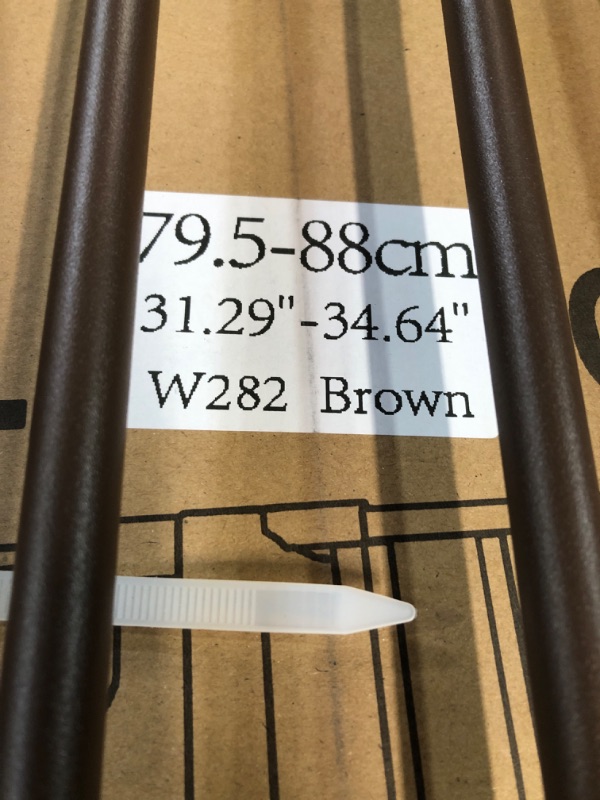 Photo 3 of ALLAIBB Brown 40.55" Extra Tall Wide Baby Gate Pressure Mounted - Brown 29.92-33.07"/76-84cm