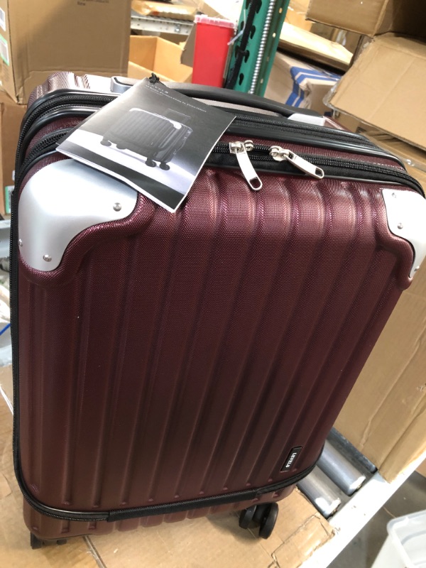 Photo 1 of **USED BUT APPEARS NEW**  LEVEL8 Grace EXT Carry On Luggage,  Red, 20”