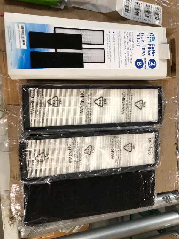 Photo 2 of **SEE NOTES** Fette Filter - FLT4825 Premium True HEPA H13 Filter B Compatible with GermGuardian Air Purifier AC4825 Series AC4300BPTCA AC4850PT AC4900CA CDAP4500BCA Oransi Finn Black & Decker BXAP148 2-Pack