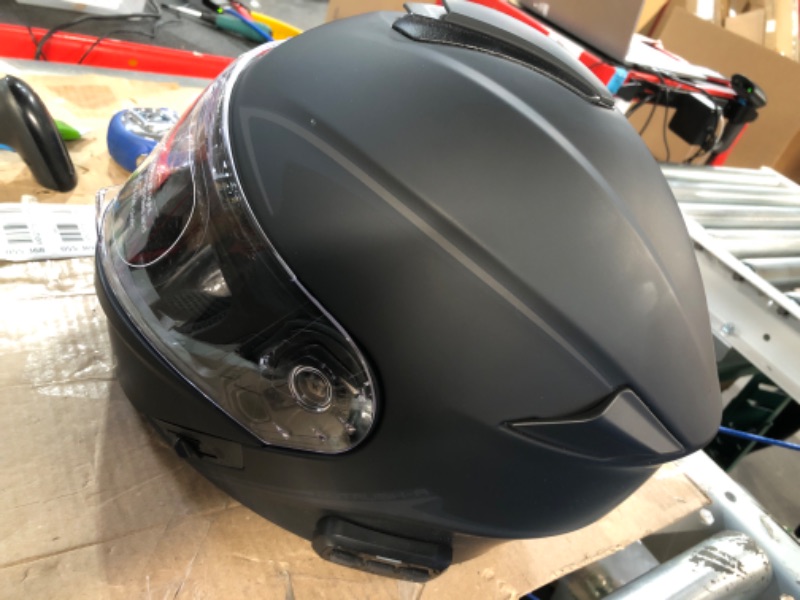 Photo 3 of **USED BUT APPEARS NEW**  Sena Outrush Bluetooth Modular Motorcycle Helmet with Intercom System XX-Large Outrush R Matte Black