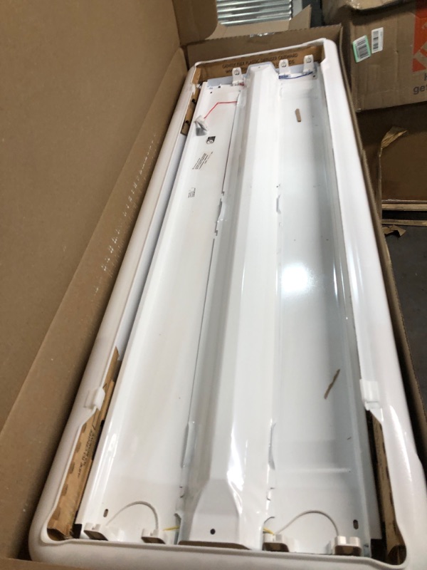 Photo 1 of **SEE NOTES** Lithonia Lighting 739261 LED Linear Flush Mount Ceiling Light, 32 watts, 4 Feet, White