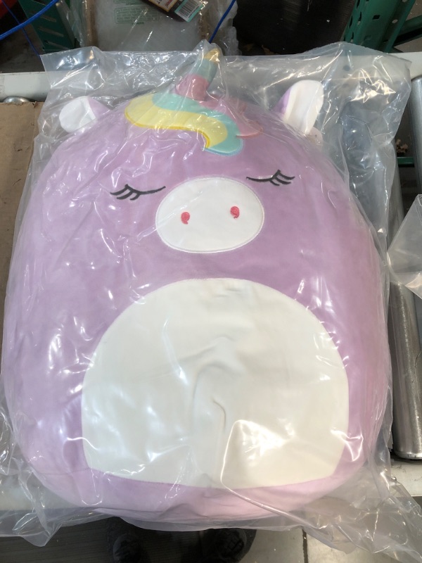 Photo 2 of **USED BUT APPEARS NEW**  Squishmallow Large 16" Silvia The Purple Unicorn Great Gift for Kids 16 Inch