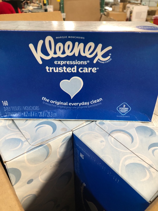 Photo 3 of Kleenex Expressions Trusted Care Facial Tissues, 18 Flat Boxes, 160 Tissues per Box, 2-Ply (2,880 Total Tissues)