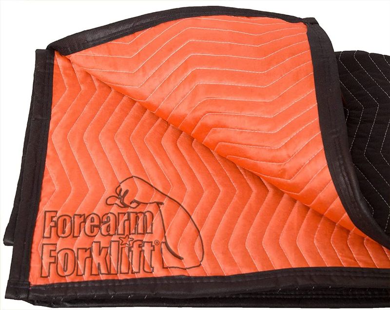 Photo 1 of  Quilted Moving Blanket Orange/Black