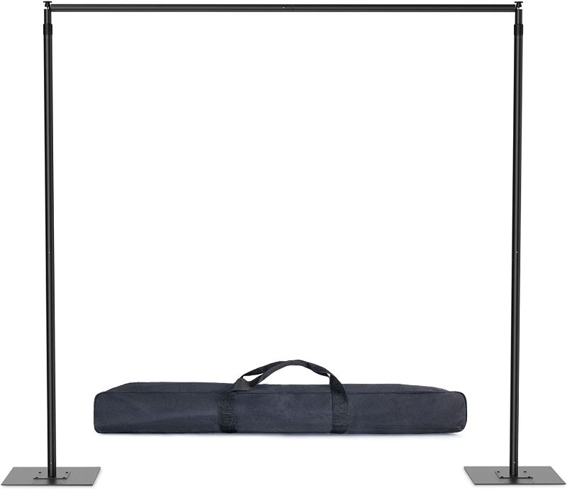 Photo 1 of  Photo Studio Backdrop Support System, 10ft/3m Wide 6.6ft/2m High Adjustable Background Stand 