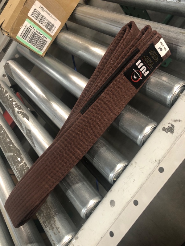 Photo 2 of FUJI - Premium Cotton Blend BJJ Belt - A4 Brown