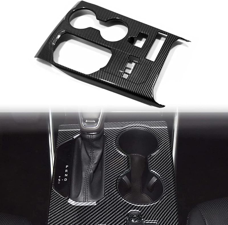 Photo 1 of  Carbon Fiber Center Console Gear Shift Panel Cover Sticker Interior Trim Decal 