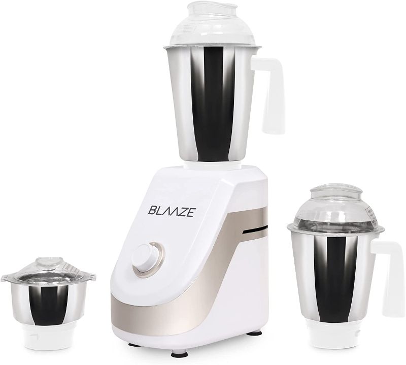 Photo 1 of BLAAZE 110V Powerful 800W Mixer Grinder w/ 3 Stainless Steel Jars & Blades ***NOT TESTED***