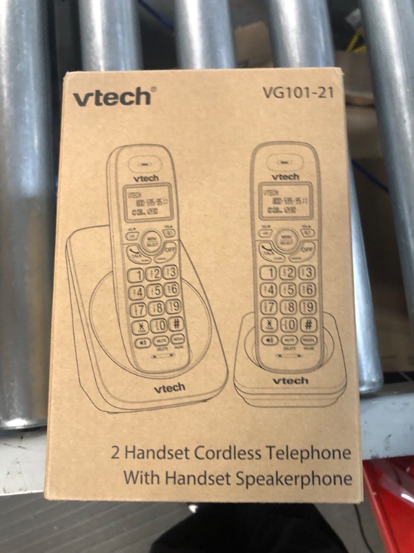 Photo 2 of VTECH VG101-21 DECT 6.0 2-Handset Cordless Phone **NOT TESTED** ***LOOKS BRAND NEW***